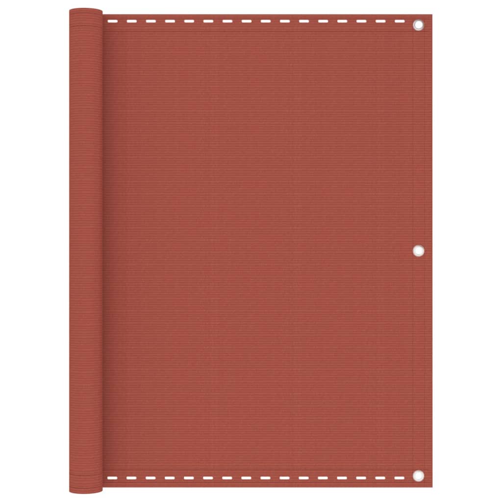 altanafskærmning 120x600 cm HDPE terrakotta