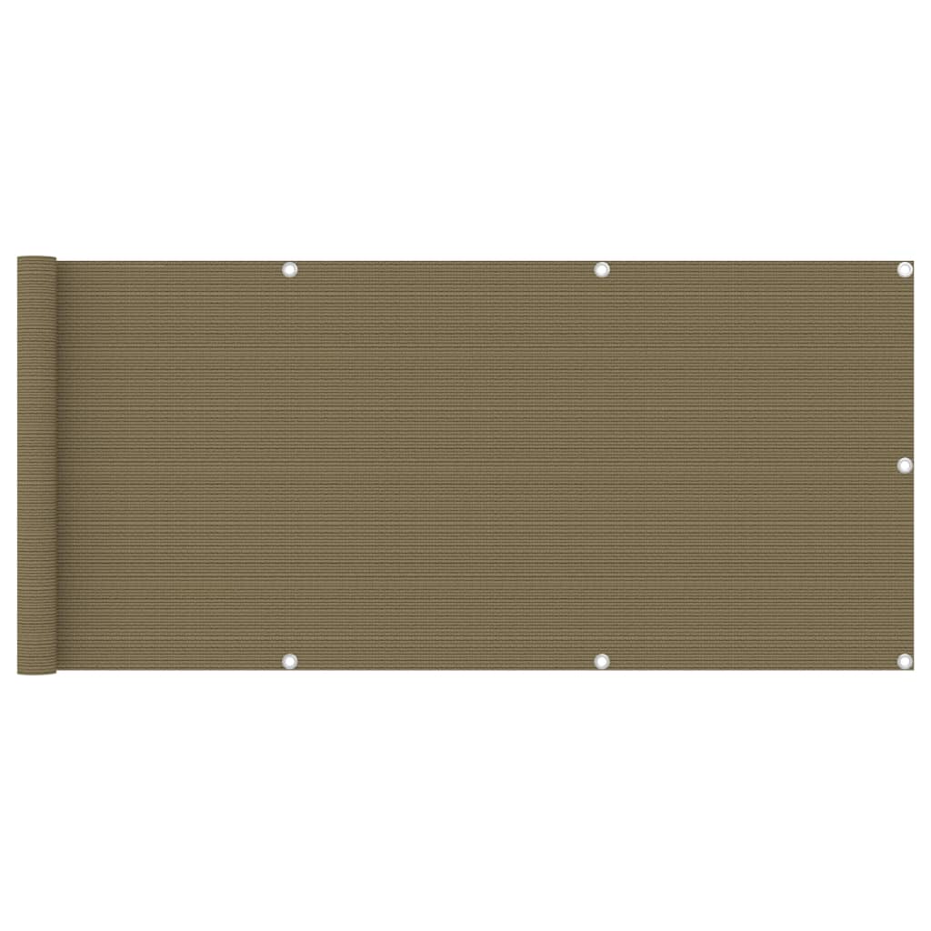 altanafskærmning 75x400 cm HDPE gråbrun