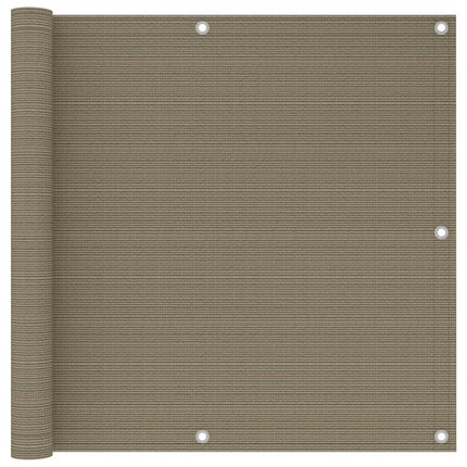 altanafskærmning 90x300 cm HDPE gråbrun