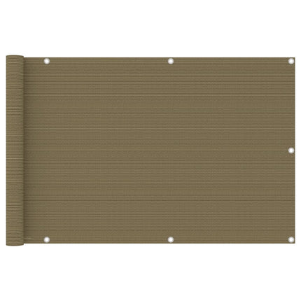 altanafskærmning 90x500 cm HDPE gråbrun