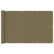 altanafskærmning 120x400 cm HDPE gråbrun