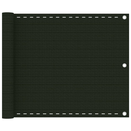 altanafskærmning 75x400 cm HDPE mørkegrøn