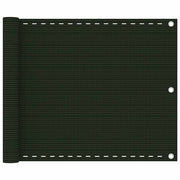 altanafskærmning 75x500 cm HDPE mørkegrøn