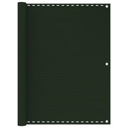 altanafskærmning 120x400 cm HDPE mørkegrøn