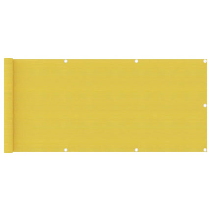 altanafskærmning 75x400 cm HDPE gul