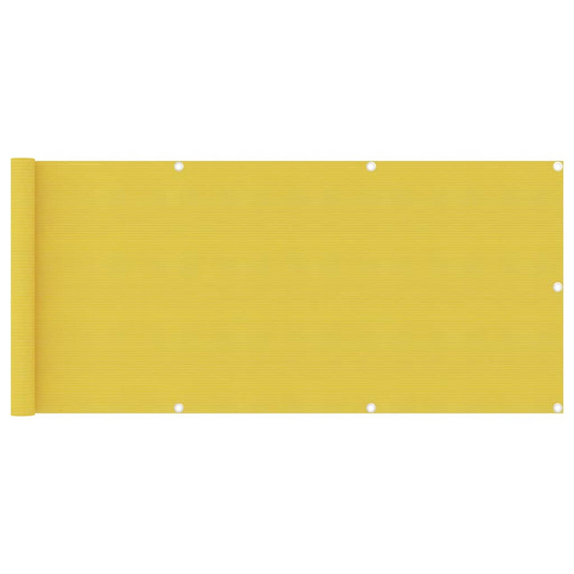 altanafskærmning 75x500 cm HDPE gul