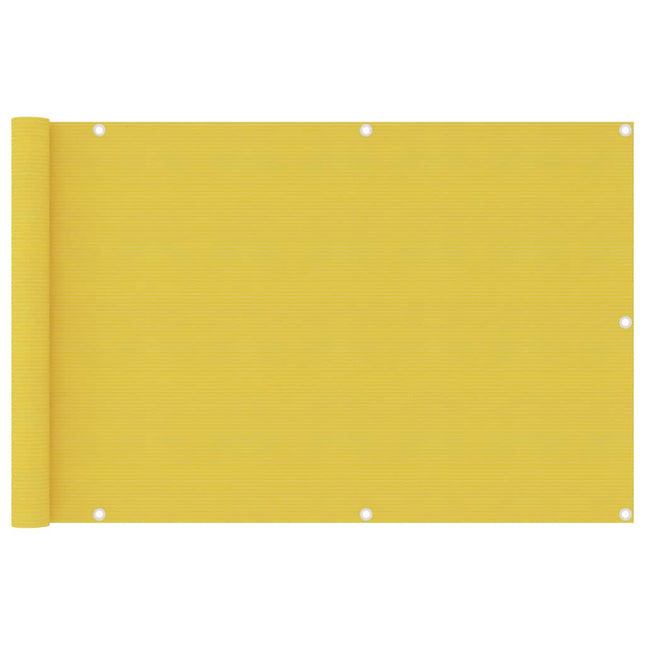 altanafskærmning 90x400 cm HDPE gul