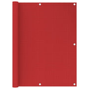 altanafskærmning 120x500 cm HDPE rød