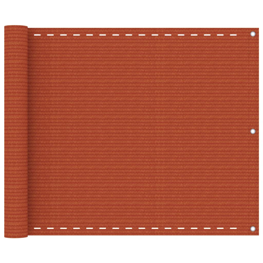 altanafskærmning 75x400 cm HDPE orange