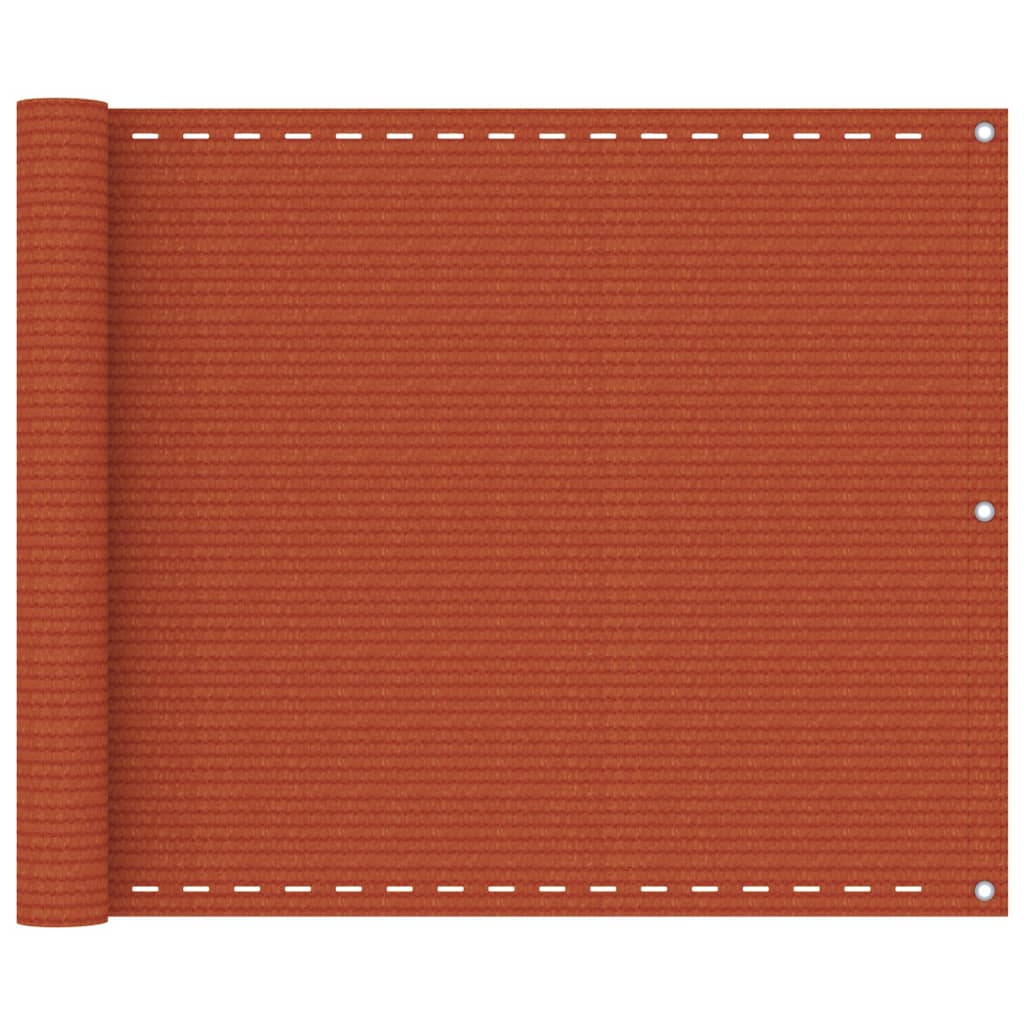altanafskærmning 75x500 cm HDPE orange