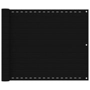 altanafskærmning 75x400 cm HDPE sort