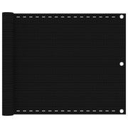 altanafskærmning 75x600 cm HDPE sort