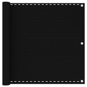 altanafskærmning 90x300 cm HDPE sort
