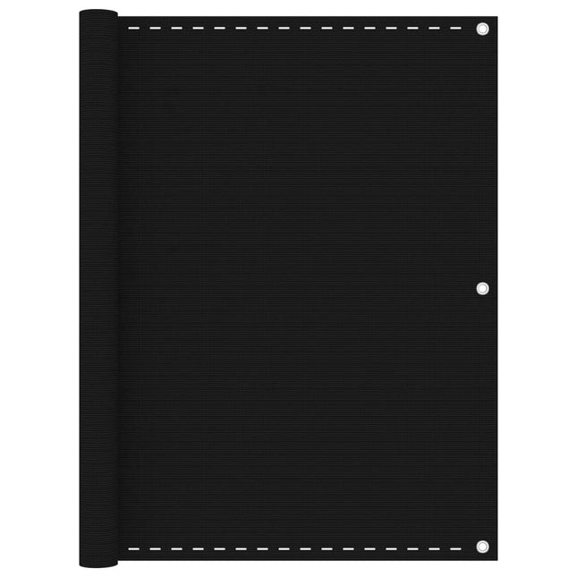 altanafskærmning 120x400 cm HDPE sort