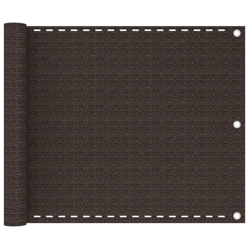 altanafskærmning 75x300 cm HDPE brun billede