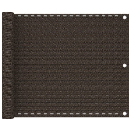 altanafskærmning 75x500 cm HDPE brun
