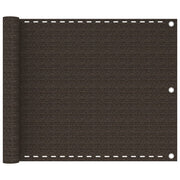 altanafskærmning 75x500 cm HDPE brun