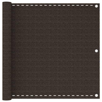 altanafskærmning 90x600 cm HDPE brun