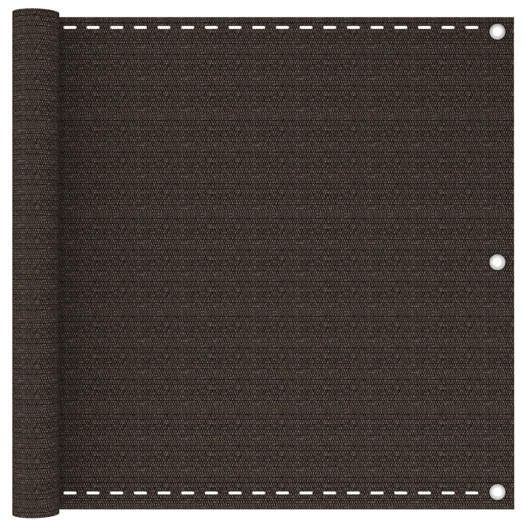altanafskærmning 90x600 cm HDPE brun billede