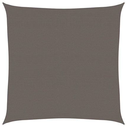 solsejl 7x7 m 160 g/m² HDPE antracitgrå