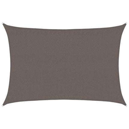 solsejl 3,5x4,5 m HDPE 160 g/m² antracitgrå