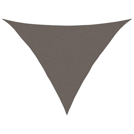 solsejl 2,5x2,5x3,5 160 g/m² HDPE antracitgrå