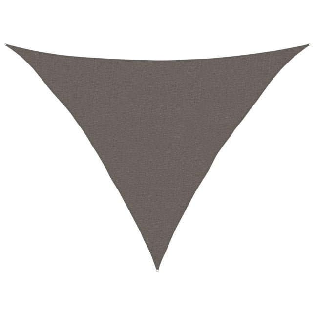 solsejl 2,5x2,5x3,5 160 g/m² HDPE antracitgrå