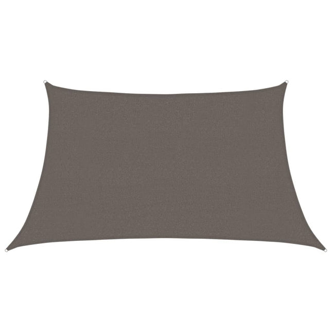 solsejl 3/4x2 cm 160 g/m² HDPE antracitgrå