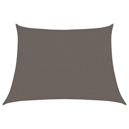 solsejl 160 g/m² 4/5x3 m HDPE antracitgrå