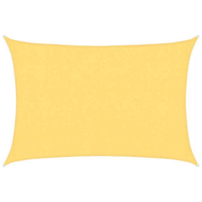 solsejl 2,5x4 m HDPE 160 g/m² beige