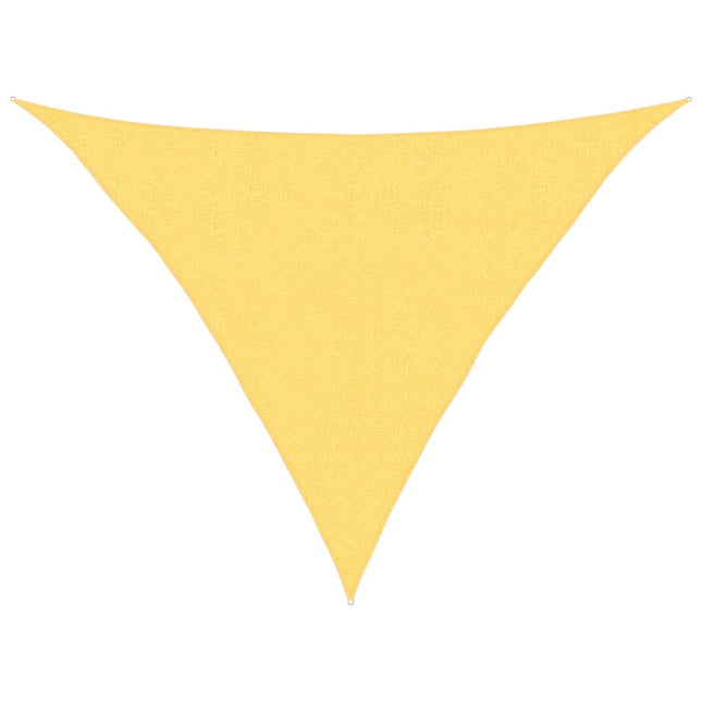 solsejl 160 g/m² 2,5x2,5x3,5 m HDPE beige