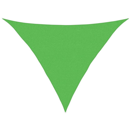 solsejl 160 g/m² 2,5x2,5x3,5 m HDPE lysegrøn
