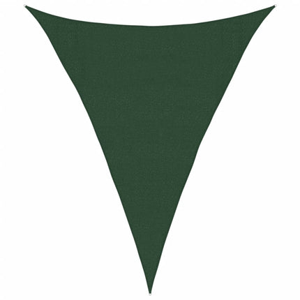 solsejl 3x4x4 m 160 g/m² HDPE mørkegrøn
