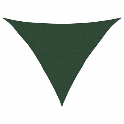solsejl 4x4x5,8 m 160 g/m² HDPE mørkegrøn