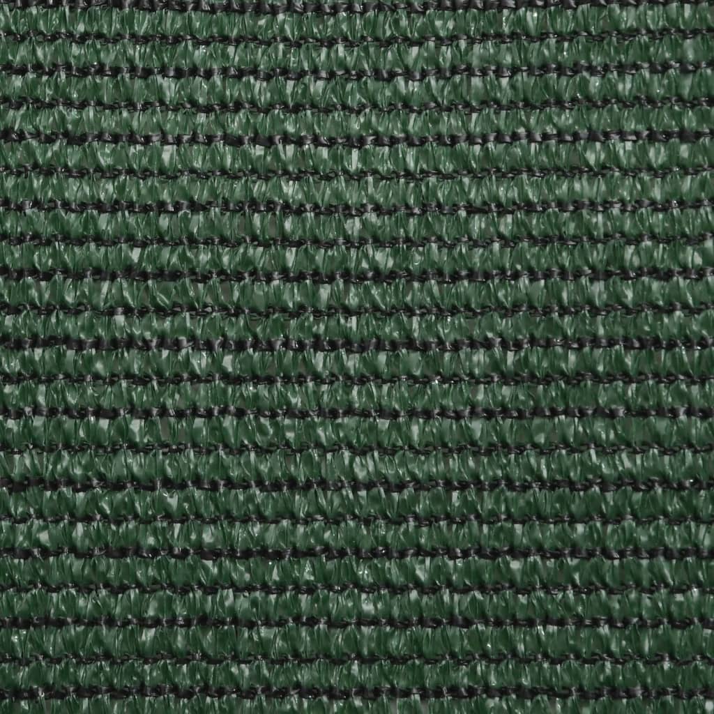 solsejl 4x4x5,8 m 160 g/m² HDPE mørkegrøn