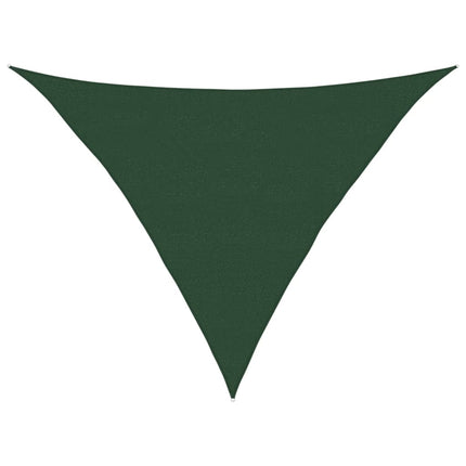 solsejl 5x5x6 m 160 g/m² HDPE mørkegrøn