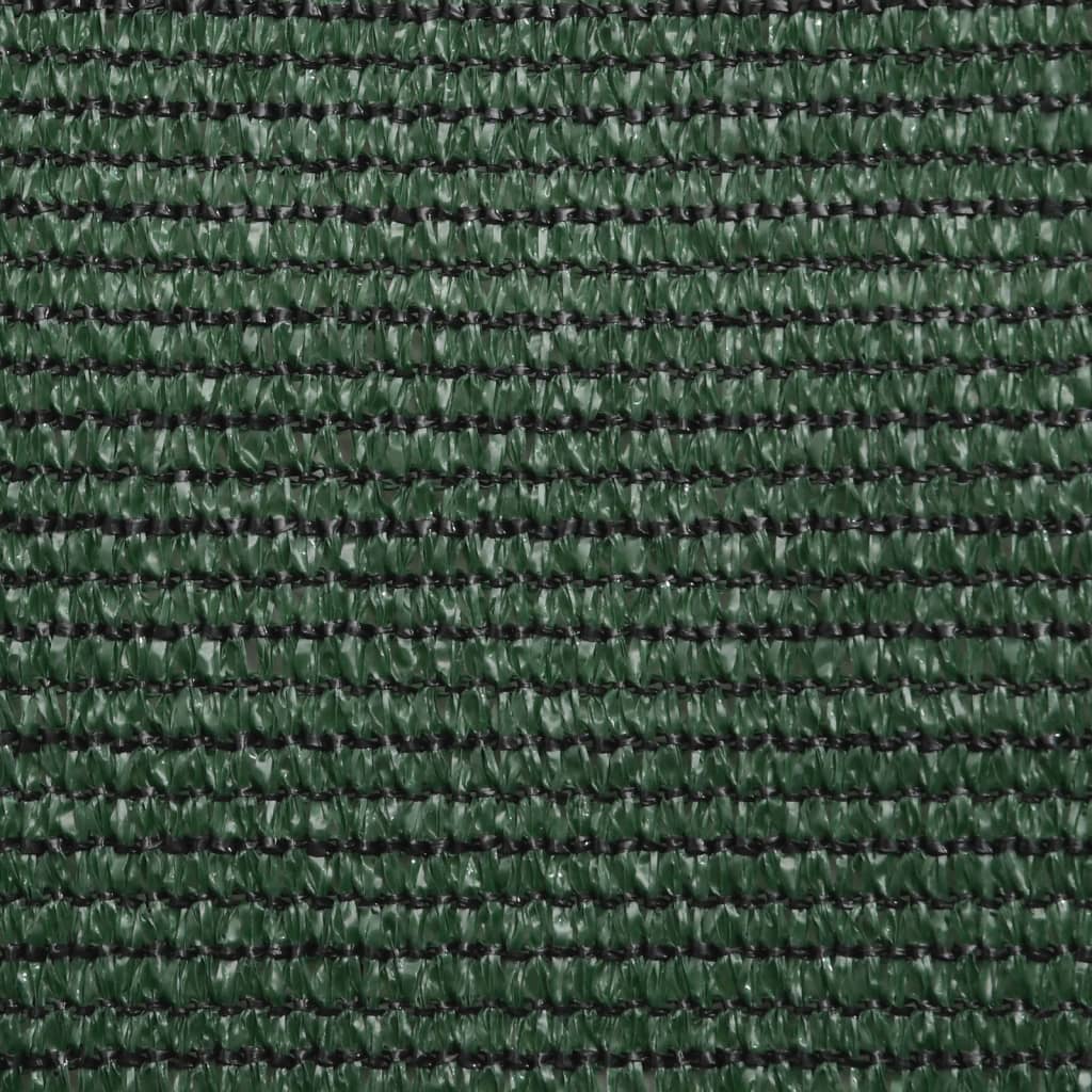 solsejl 5x5x6 m 160 g/m² HDPE mørkegrøn