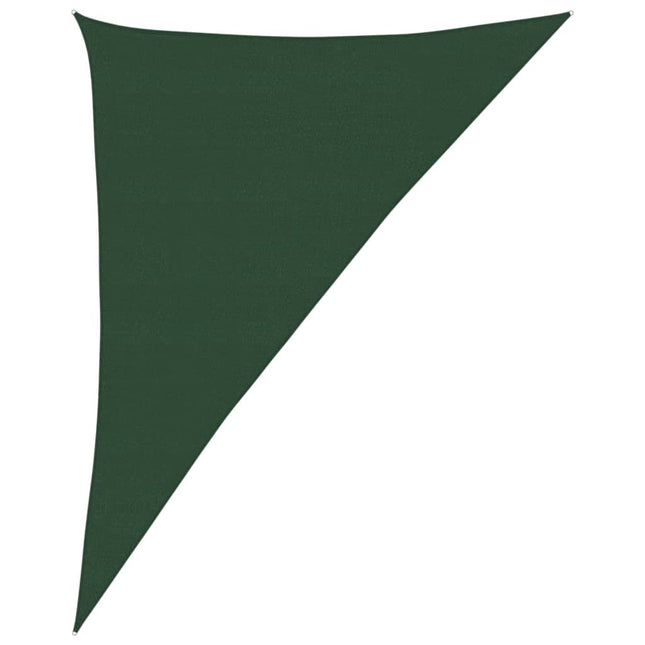 solsejl 4x5x6,8 m 160 g/m² HDPE mørkegrøn