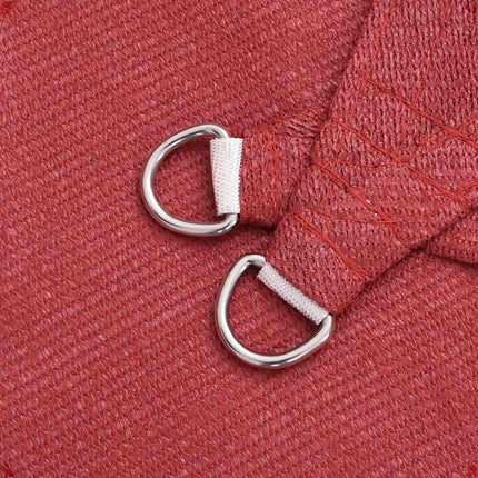 solsejl 2x2 m 160 g/m² HDPE rød