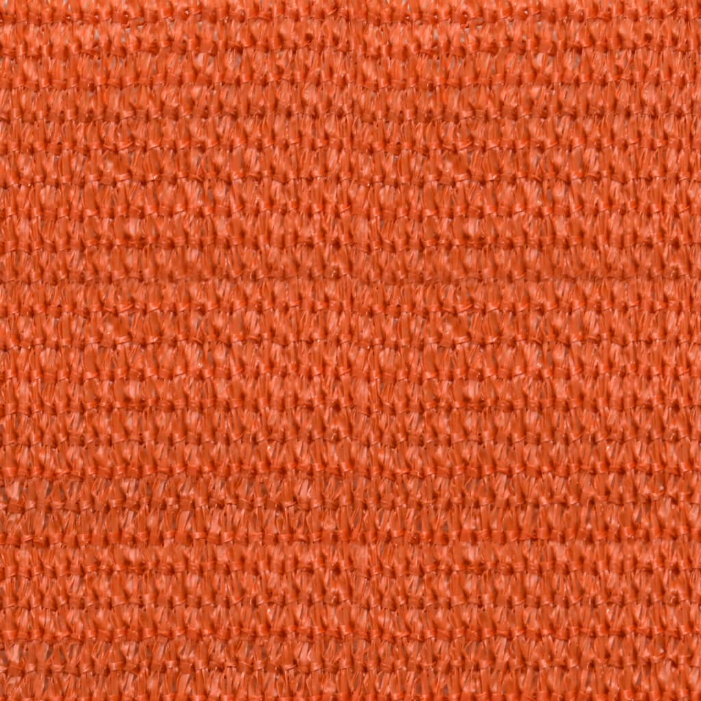 solsejl 2,5x2,5 m 160 g/m² HDPE orange