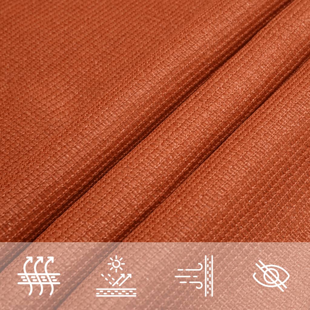 solsejl 2x4 m 160 g/m² HDPE orange