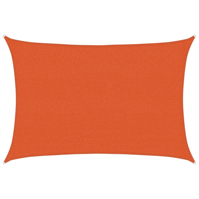 solsejl 2,5x3,5 m 160 g/m² HDPE orange