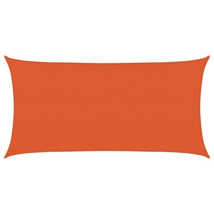 solsejl 2,5x4,5 m 160 g/m² HDPE orange