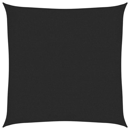 solsejl 2,5x2,5 m 160 g/m² HDPE sort