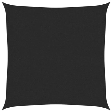 solsejl 3,6x3,6 m 160 g/m² HDPE sort