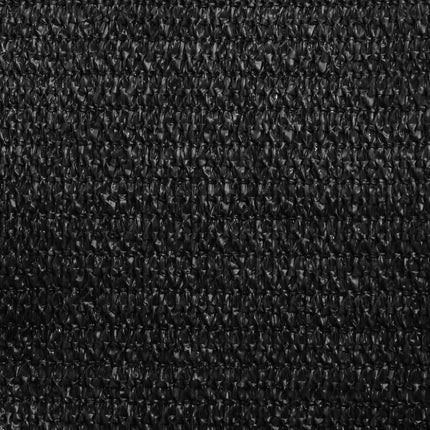 solsejl 6x6 m 160 g/m² HDPE sort