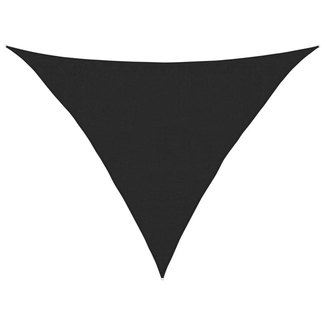 solsejl 160 g/m² 3,5x3,5x4,9 m HDPE sort