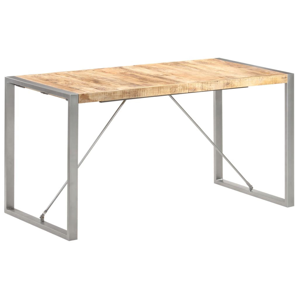 spisebord 140x70x75 cm massivt ru mangotræ