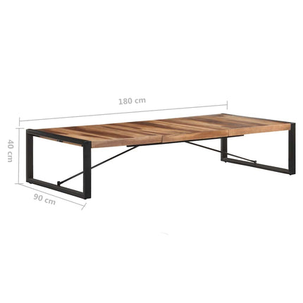 sofabord 180x90x40 cm massivt træ