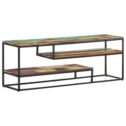 tv-skab 130x30x45 cm massivt genbrugstræ